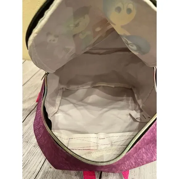 Adorable Disney Inside Out Mixed Emotions Pink -‎ Purple Backpack - Picture 4 of 7